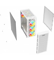 Boitier Gamer AQIRYS ARCTURUS 4 Fans ARGB - Blanc