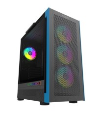 Boitier Gamer AQIRYS SARGAS Moyen Tour 4 Fans RGB - Noir