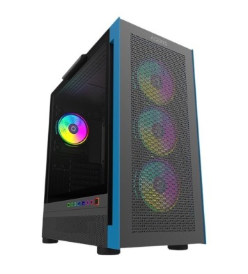 Boitier Gamer AQIRYS SARGAS Moyen Tour 4 Fans RGB - Noir
